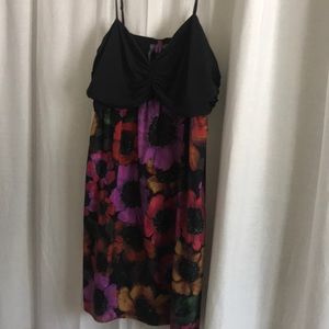 Silk skirted dress